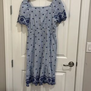 Gymboree 🫐  Adult 🫐Size Medium  blue eyelet dress